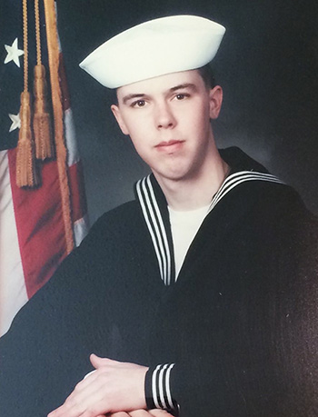 Matt Meeker as a Navy