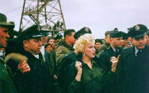 Marilyn Monroe with US Troops