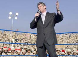 World Wrestling Entertainment Superstars and Chairman Vince McMahon