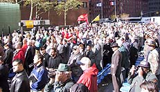 View of Guests and Public at Vets Plaza