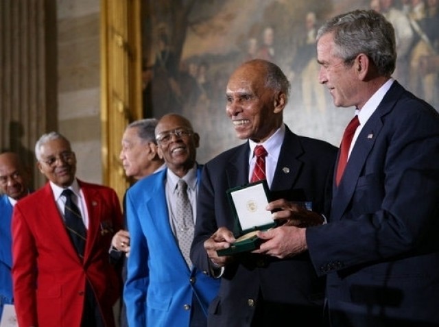 George Bush Roscoe Brown Tuskegee Airmen