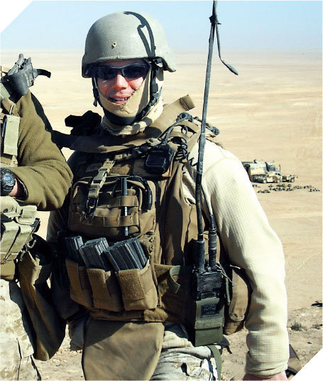 International Culinary Center; U.S. Marine Ben Lubin serving in Iraq in 2009.