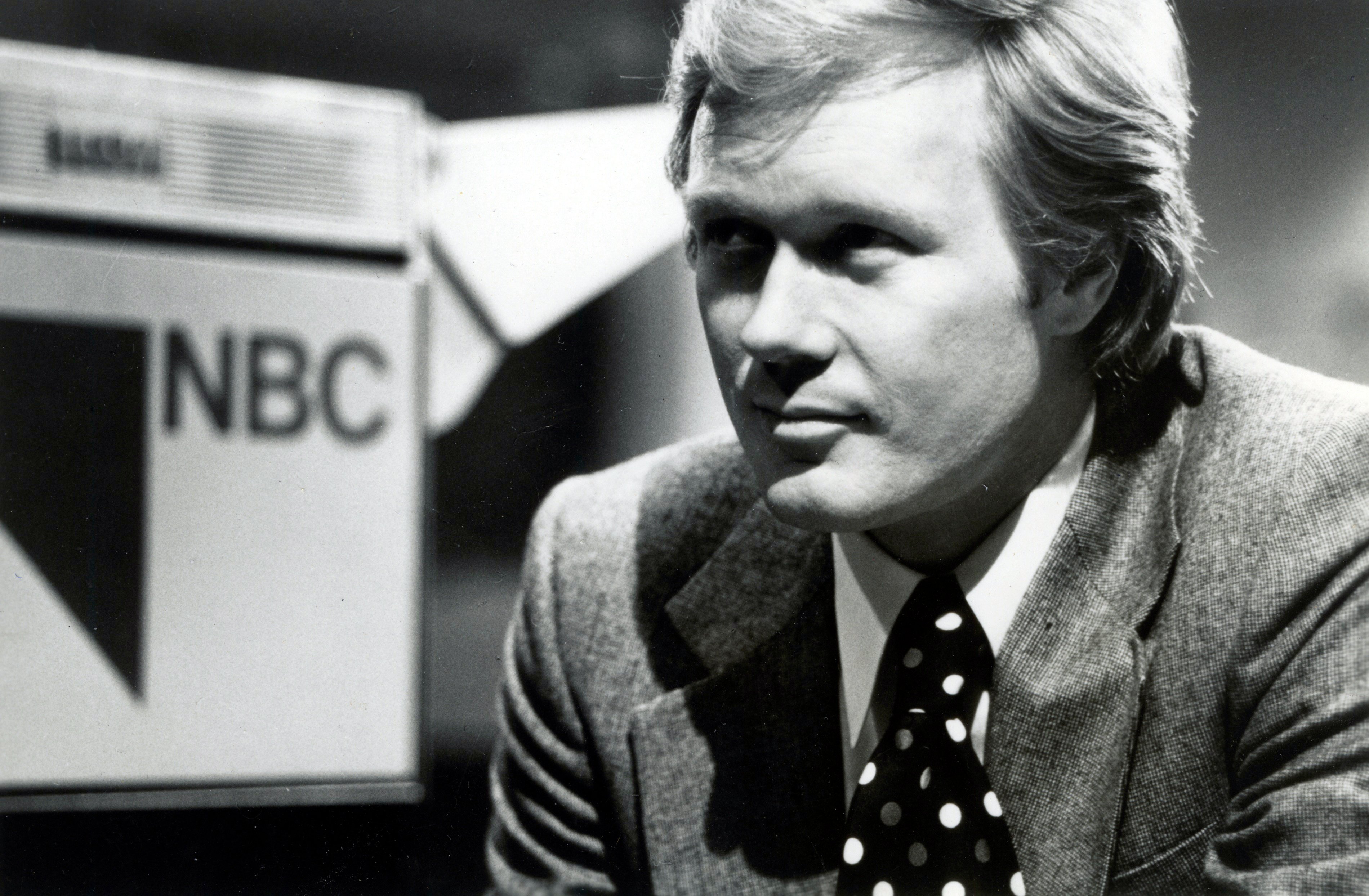 Scarborough in his early New York City days at WNBC, 1978.