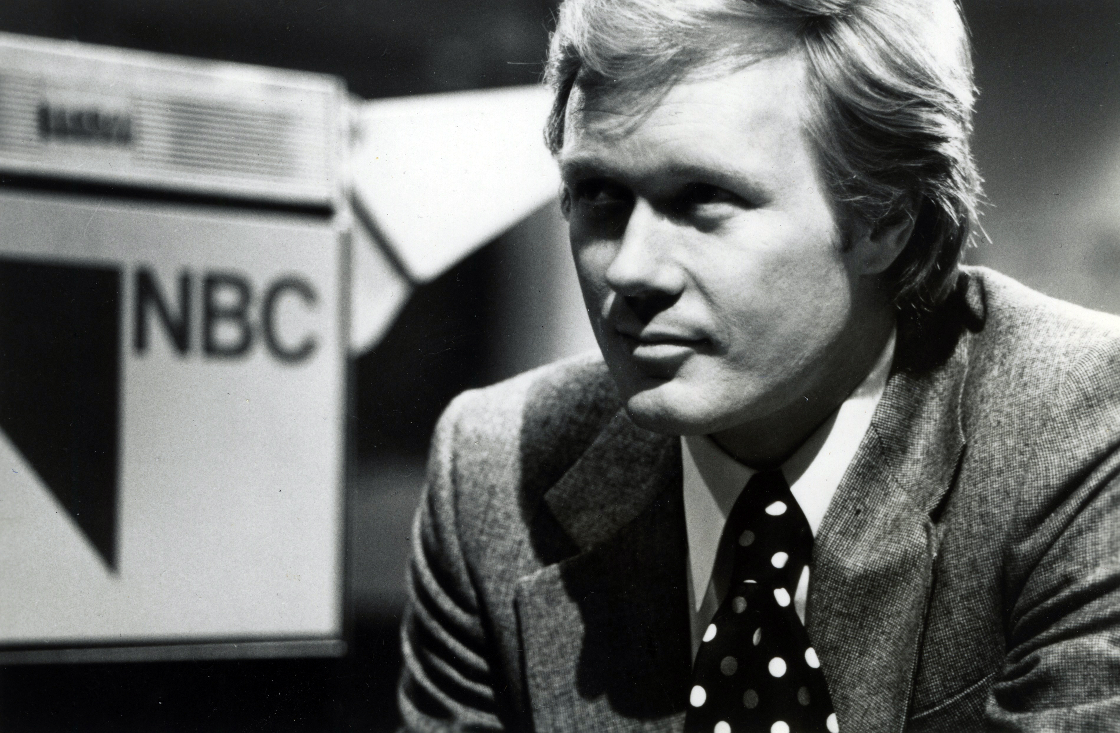 Scarborough in his early New York City days at WNBC, 1978.