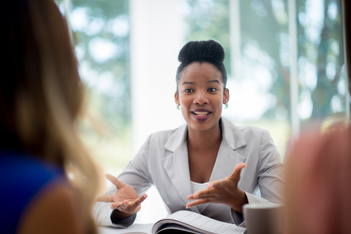 woman in job interview