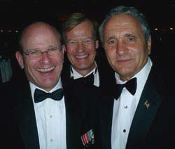 Secretary Principi (right) is joined by, Veterans Advantage Founder Scott Higgins (center) and VA Assistant Secretary for Information and Technology (and former Veterans Advantage Advisory board member) Robert N. McFarland.