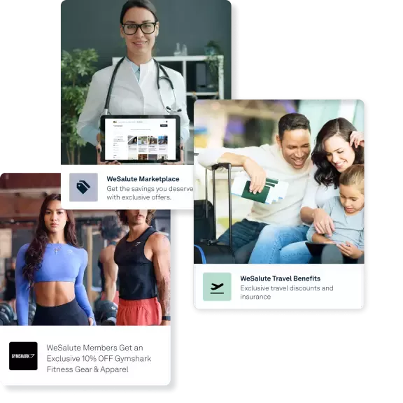 WeSalute+ Offer Cards