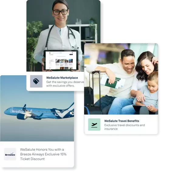 WeSalute+ Offer Cards