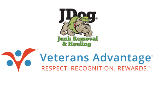 JDog and Veterans Advantage Partner to Thank U.S. Active Duty, Veterans & Military Families with Junk Removal Service Discounts