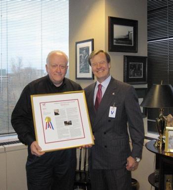 Marriott's Edwin D. Fuller with Veterans Advantage Founder & CEO Scott Higgins