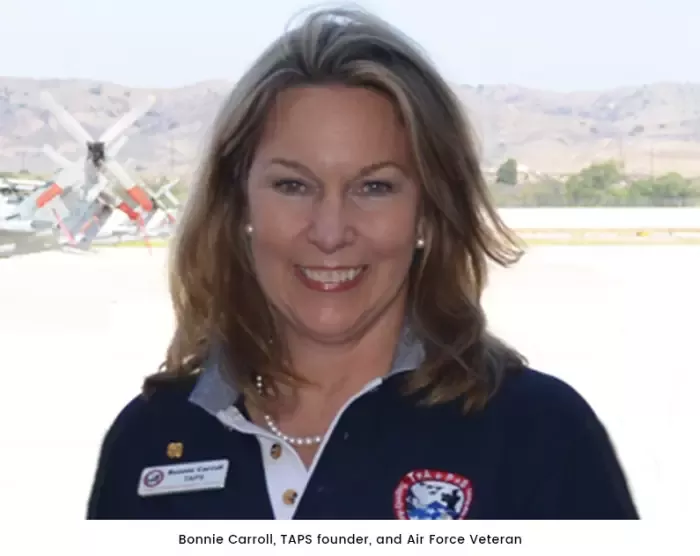 Bonnie Carroll, founder of TAPS