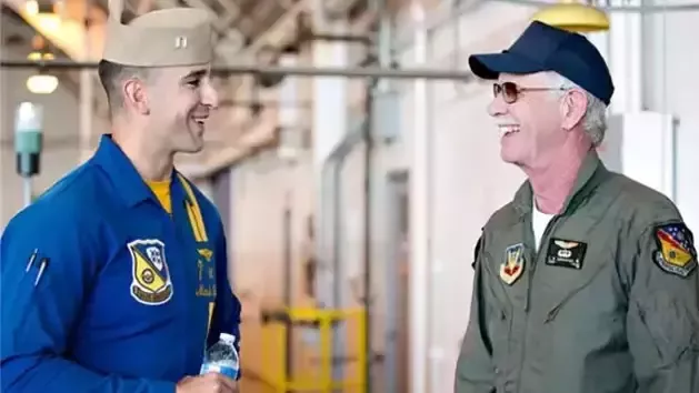 Sully Sullenberger with Blue Angel Lt. Mark Tedrow