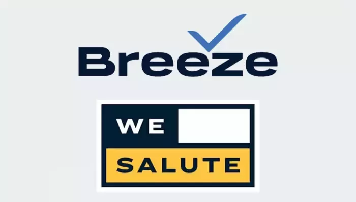 Breeze WeSalute logo