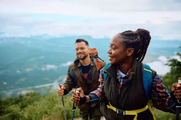 couple hiking