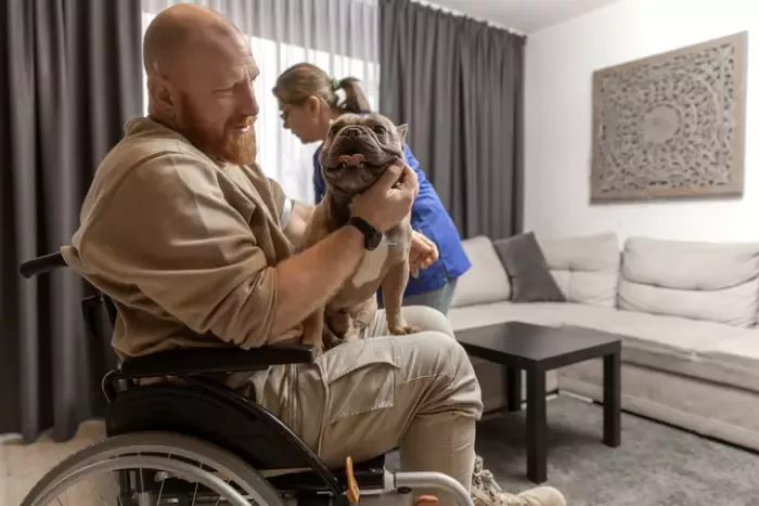 disabled veteran on wheelchair