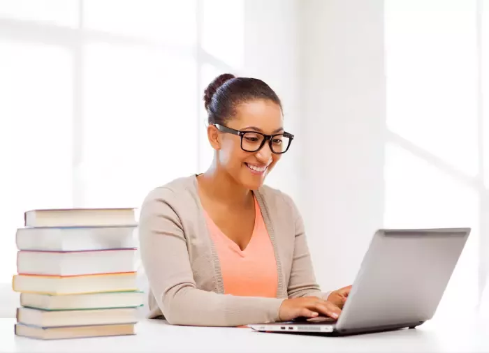 woman on laptop