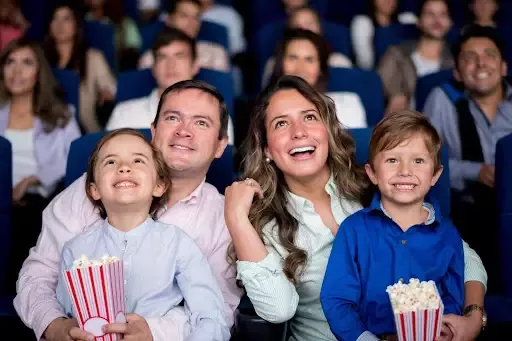 family in theatre