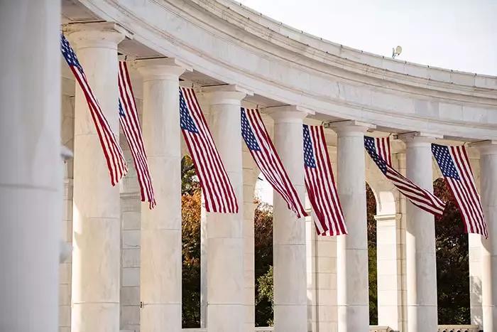 U.S. flags