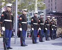 US Marines Corps 21 Gun Salute Team