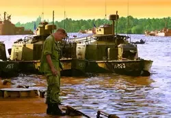In Memory of 2nd Class Gunnersmate Ken Miller. Barge near the Benawah outside Dong Tam... July, 1969.