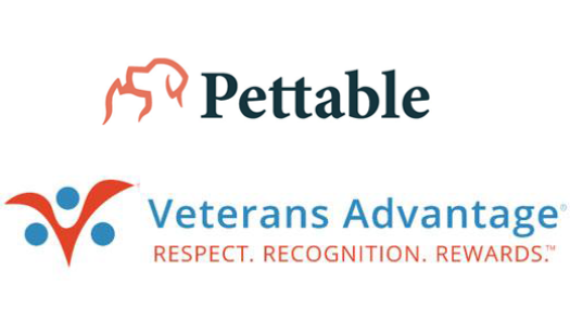 Pettable and WeSalute (Veterans Advantage)