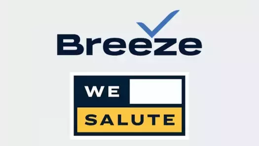 Breeze WeSalute logo