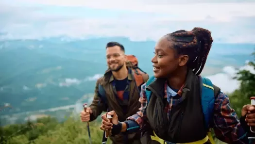 couple hiking