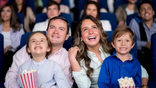 family in theatre