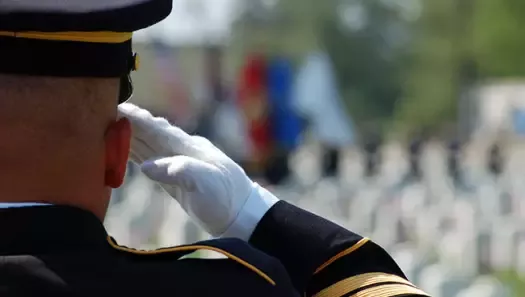 soldier saluting