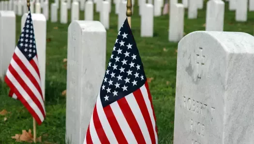 U.S. flags