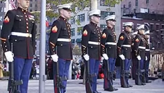 US Marines Corps 21 Gun Salute Team