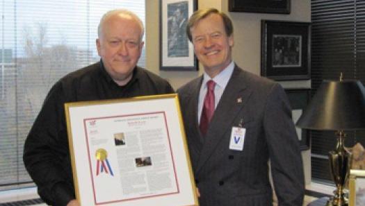 Marriott's Edwin D. Fuller with Veterans Advantage Founder & CEO Scott Higgins