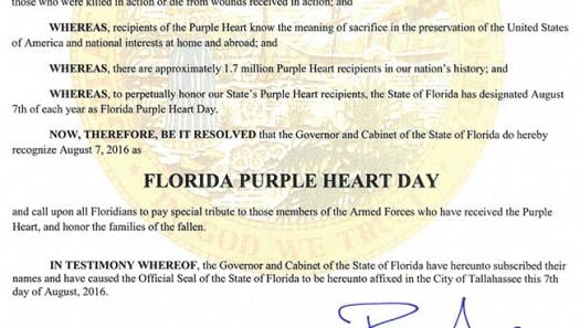 George Washington Would be Proud – Florida Salutes Purple Heart Day Veterans Advantage