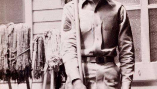 Leonard Nimoy during his Army days