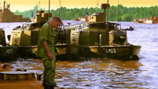 In Memory of 2nd Class Gunnersmate Ken Miller. Barge near the Benawah outside Dong Tam... July, 1969.