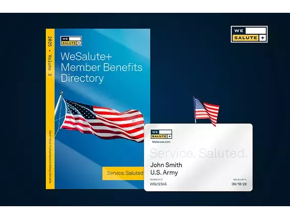NEW secure WeSalute+ ID Card